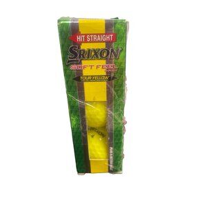 Srixon HIt Straight pack of 3 Yellow Golf Balls NEW! SKU 1883